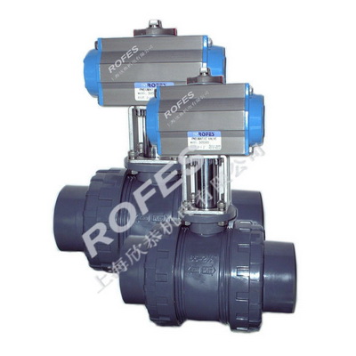 5055气动驱动PVC球阀