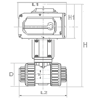 6055电动驱动PVC球阀
